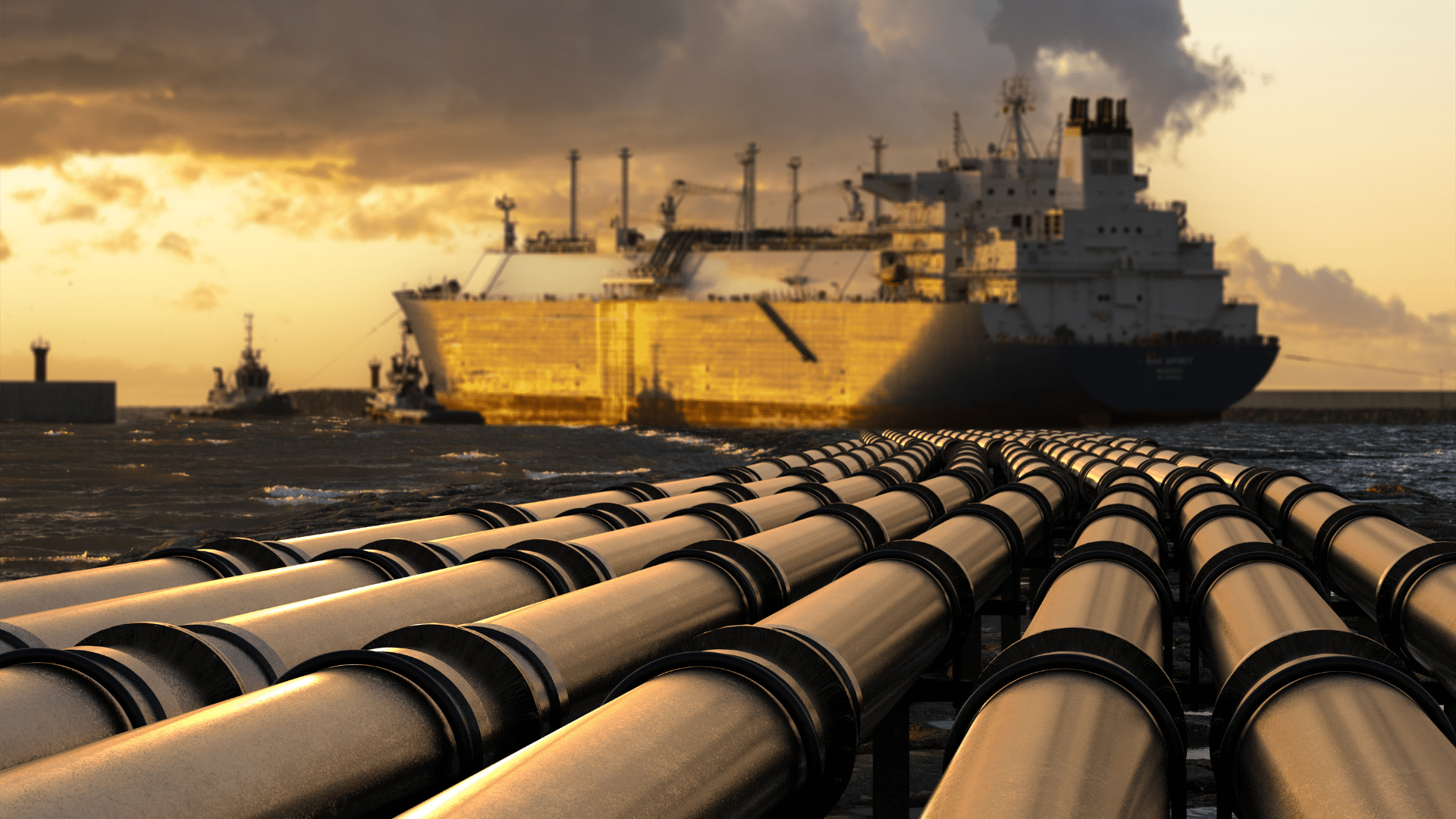 pipeline lng tanker